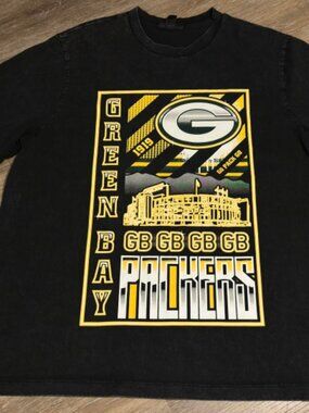 The Wild Collective Green Bay Packaging Team Black T-shirt
